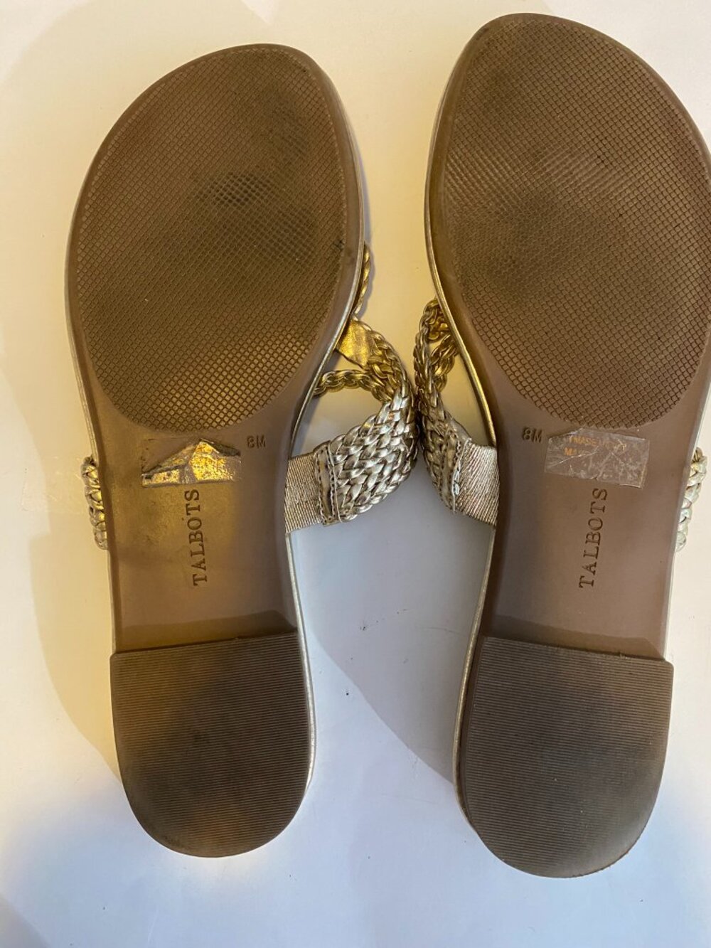 Talbots Gold Sandals - Picture 2 of 6